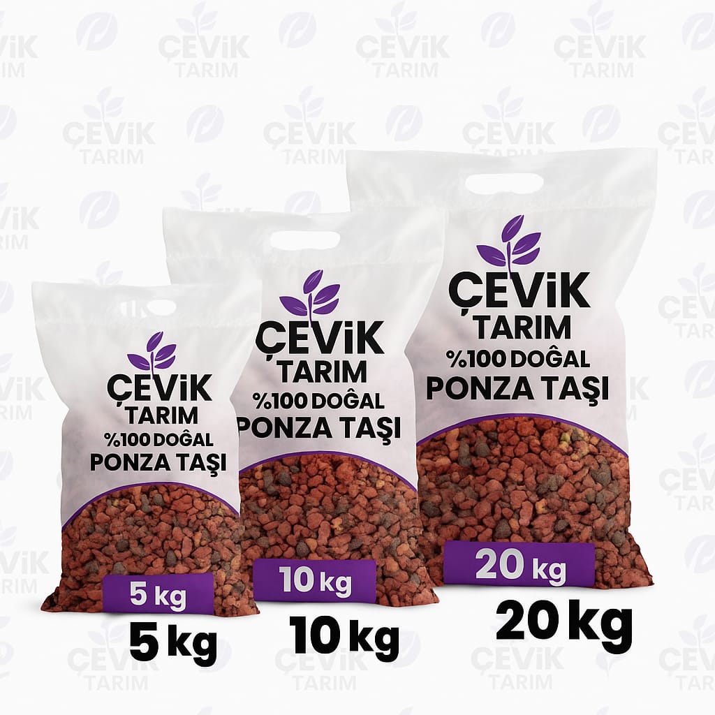 Ponza Taşı 5 KG – Volkanik Doğal Toprak Düzenleyici, Drenaj ve Havalandırma Sağlar