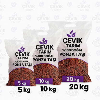 Ponza Taşı 5 KG – Volkanik Doğal Toprak Düzenleyici, Drenaj ve Havalandırma Sağlar