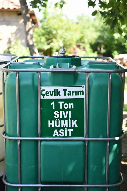 Sıvı Hümik Asit 1 Ton IBC Tank – Organik Konsantre Toprak Düzenleyici & Bitki Güçlendirici