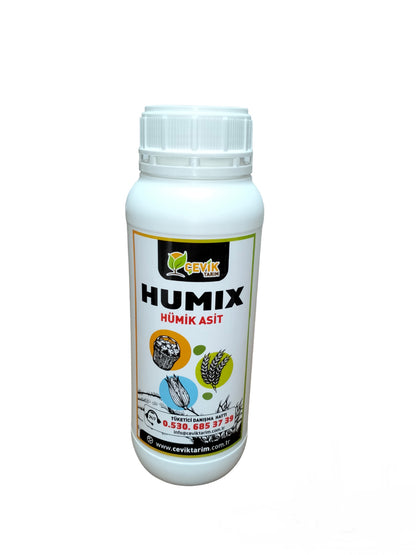 HÜMİX Hümik Asit 1 LT – Leonardit Menşeli Sıvı Toprak Düzenleyici ve Bitki Besini